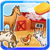 Kinderbauernhof Wäsche säubern icon