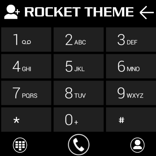 Theme Metro Black RocketDial иконка