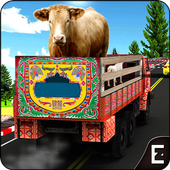 Farm Animal Transporter Truck Game: Offroad Drive icon