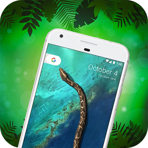 Snake On Screen Hissing Joke أيقونة