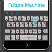 Серая металлическая клавиатура иконка