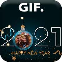 Happy New Year 2021 GIF Photo Frames on 9Apps