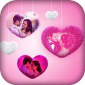 Pink Heart Photo Frame on 9Apps