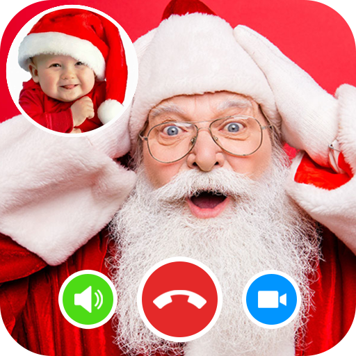 Santa Claus Video Calling Simulated icon