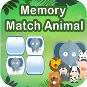 Animal Memory Match أيقونة