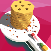 Fire Balls Food Frenzy - 3D stack shooting icon