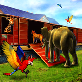 Tier Zug Fahren icon