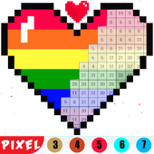 Color By Pixel ART - PIX Draw Colorbox Paint Book icon