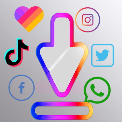 Social status saver - save all social media video icon
