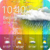 Free Weather &amp; Clock Widget icon