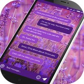 Lavender SMS Go Message Theme icon
