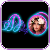 Lightning Text Photo Frames icon