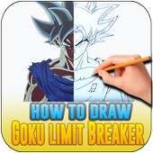 How to Draw Goku Limit Breaker &amp; Ultra instinct icon