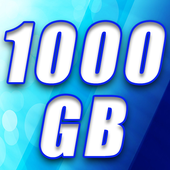 1000 GB backup Cloud Free أيقونة