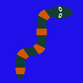 snake funny icon