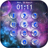 Space Galaxy Lock Screen App icon