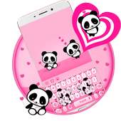 cute panda keyboard love on 9Apps