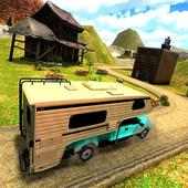 Modern Offroad Uphill Camper Van Bus Simulator