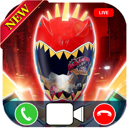 video call from superhero rangers &amp; chat simulator icon