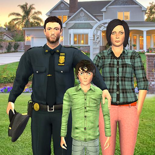 Virtual Police Family Game 2020 icon