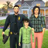 Polícia virtual do jogo da família 2020 Jogos