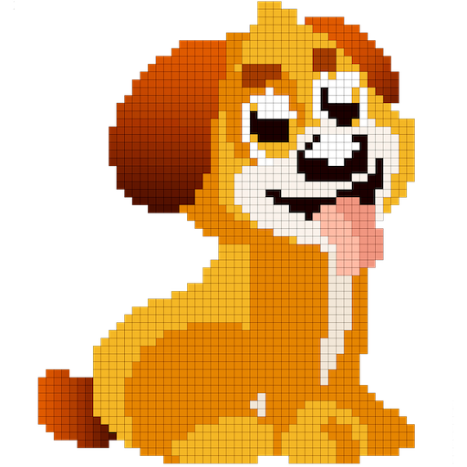 Dogs Color by Number - Pixel Art, Sandbox Coloring icon