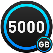 5000 GB free storage space cleaner prank. icon