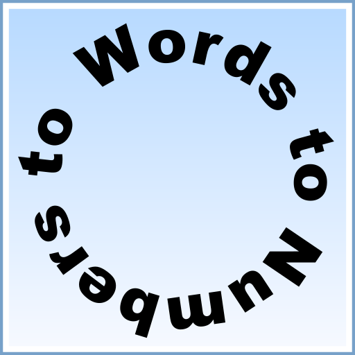 Words to Numbers icon