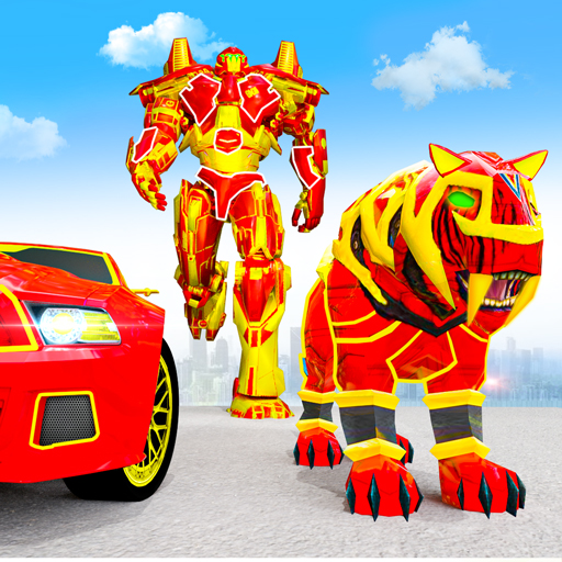 Wild Tiger Robot Car Game icon