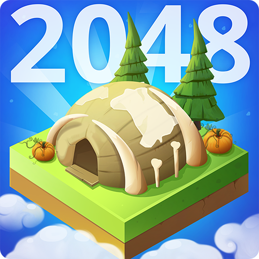 Merge World 2048 - City Build Civilization Games icon