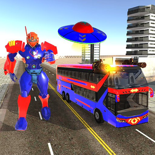 Bus Robot Transform Wars-UFO Spaceship Robot Games icon