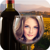Bottle And Glass Photo Frames icon