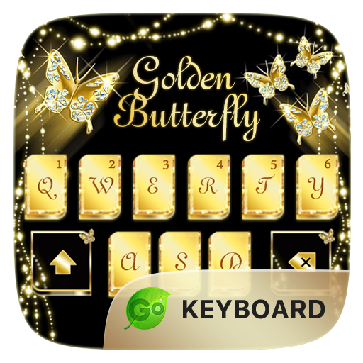 Golden Butterfly GO Keyboard Theme icon