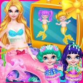 Mermaid Born Baby Twins icon