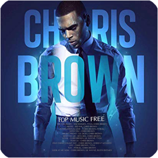 Chris Brown Top Music Free icon