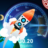 Internet speed, testing connection, wifi analysis icon