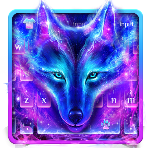 Galaxy Wolf Keyboard Theme icon