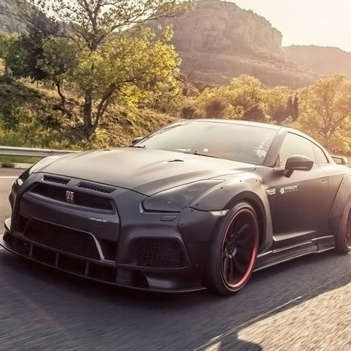 Black Nissan GTR Wallpaper icon