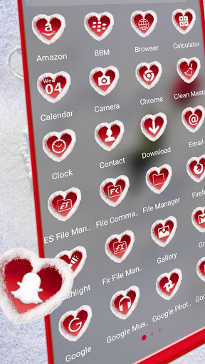 Snow Heart Theme screenshot 2