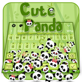Cute Panda Keyboard Theme icon