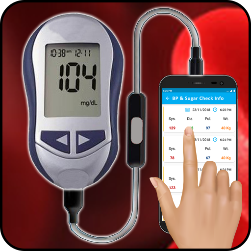 BP and Sugar Check Through Finger Info icon