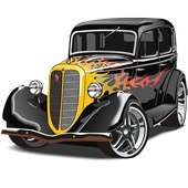 Hot Rod Puzzle Free