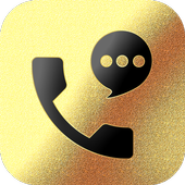 Black Golden Phone - Dialer, Default phone handler icon