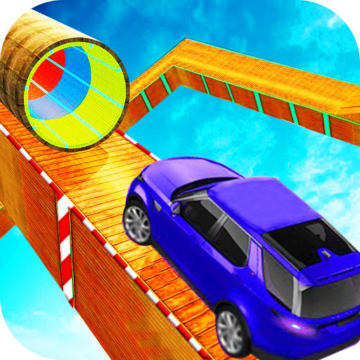 impossible stunt offroad car track type racer game icon