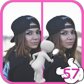 Trova differenza tra due immagini di gioco icon