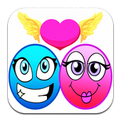 Blue PinK Ball Lovers icon