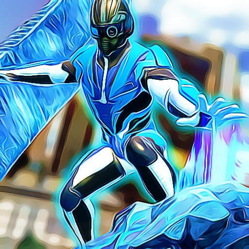 Grand City Flying Hero - Robot Rescue Games 2021 icon