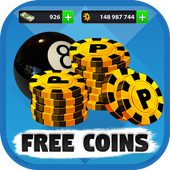Free 8ball pool coins icon