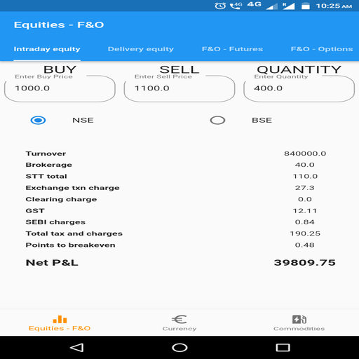 Brokerage Calculator for Zerodhaa icon
