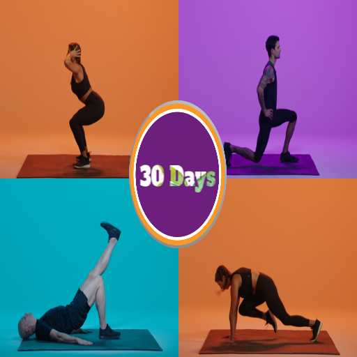 30 days workouts at home for men and women icon